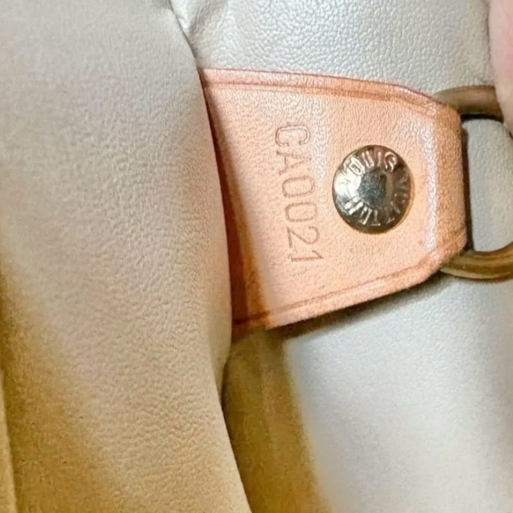 Louis Vuitton Beige Yellow Vernis & Vachetta Leather Sutton Briefcase Tote - Picture 6 of 14